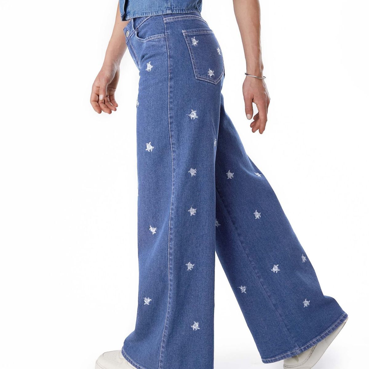 EFESIS - Jeans Palazzo Tiro Medio Mujer Efesis