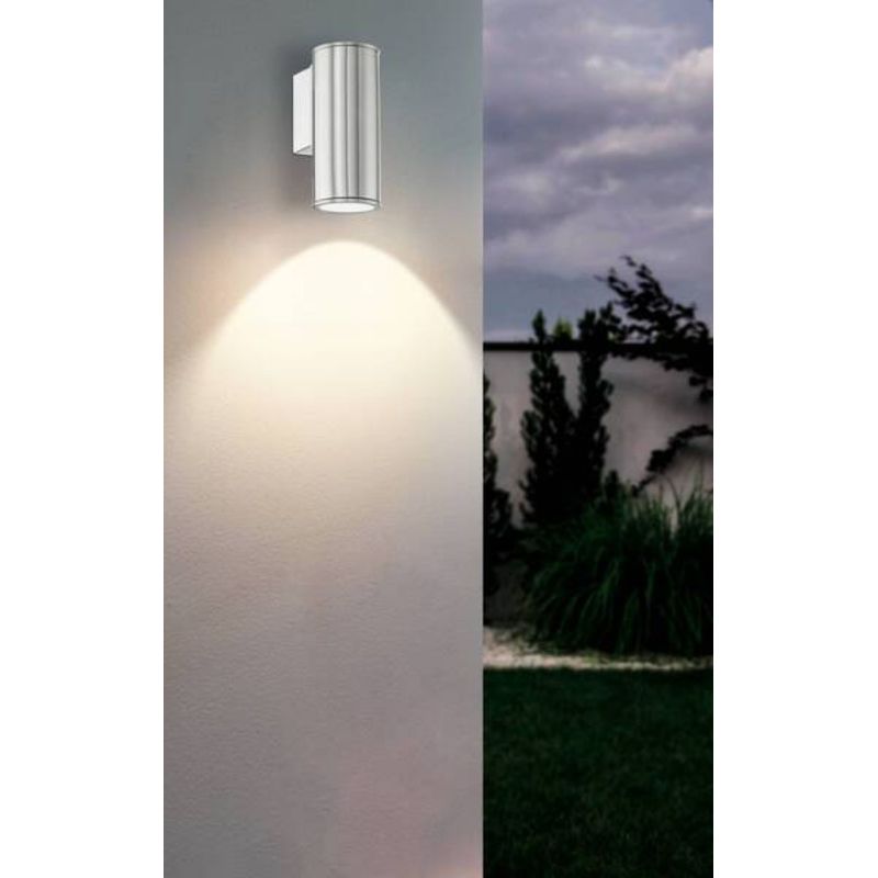 EGLO - Aplique de pared Riga acero exterior 1X3W GU10 LED Cod94106