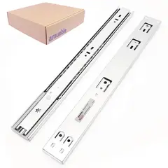 GENERICO - Corredera Telescopica Riel C Suave H45 De 450mm 10 Pares