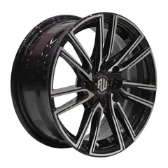 GENERICO - Set 4 llantas 14x6 4*100/114 Chukyo Black Machine