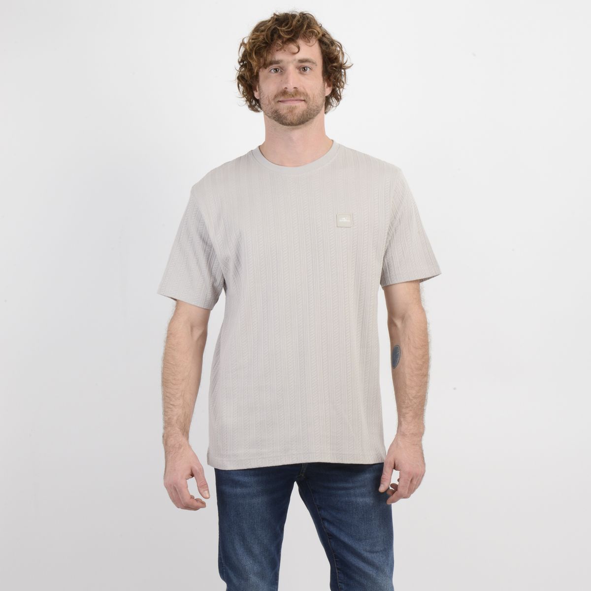 O'NEILL - POLERA MANGA CORTA NEW LINE BEIGE