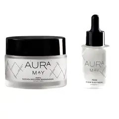 AURA MAY - Pack Oleo Fácial Iluminador + Crema Noche Reparadora