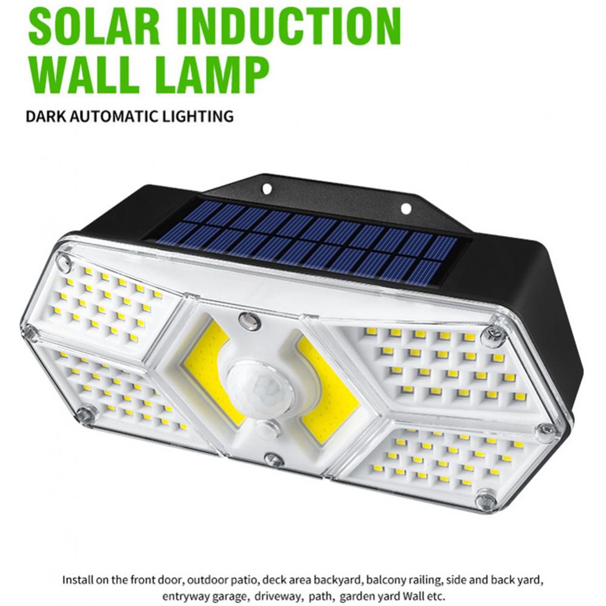 IRM - Lámpara De Pared Solar 124Led