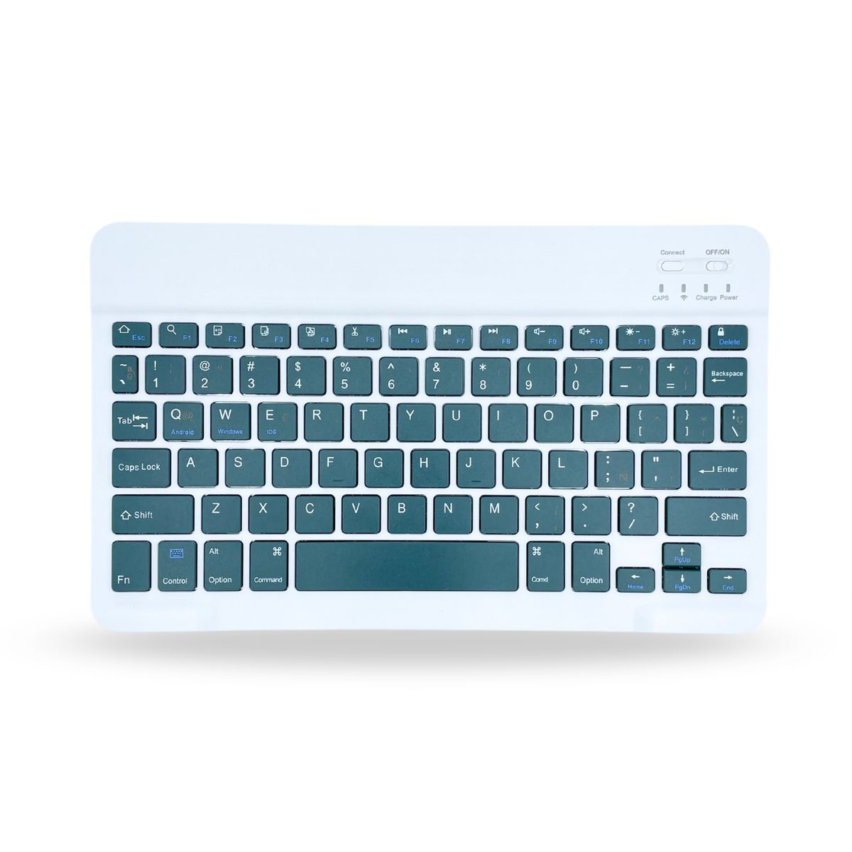 GENERICO - Teclado 12 " Bluetooth Para Tablet iPad letra Ñ - Verde Oscuro