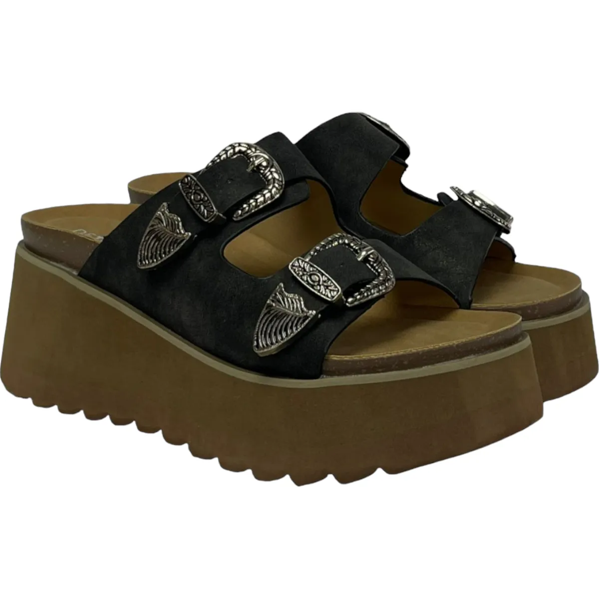 DETOGNI - Sandalia Mujer Negro Orquidea Detogni