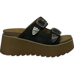 DETOGNI - Sandalia Mujer Negro Orquidea