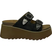 Sandalia Mujer Negro Orquidea