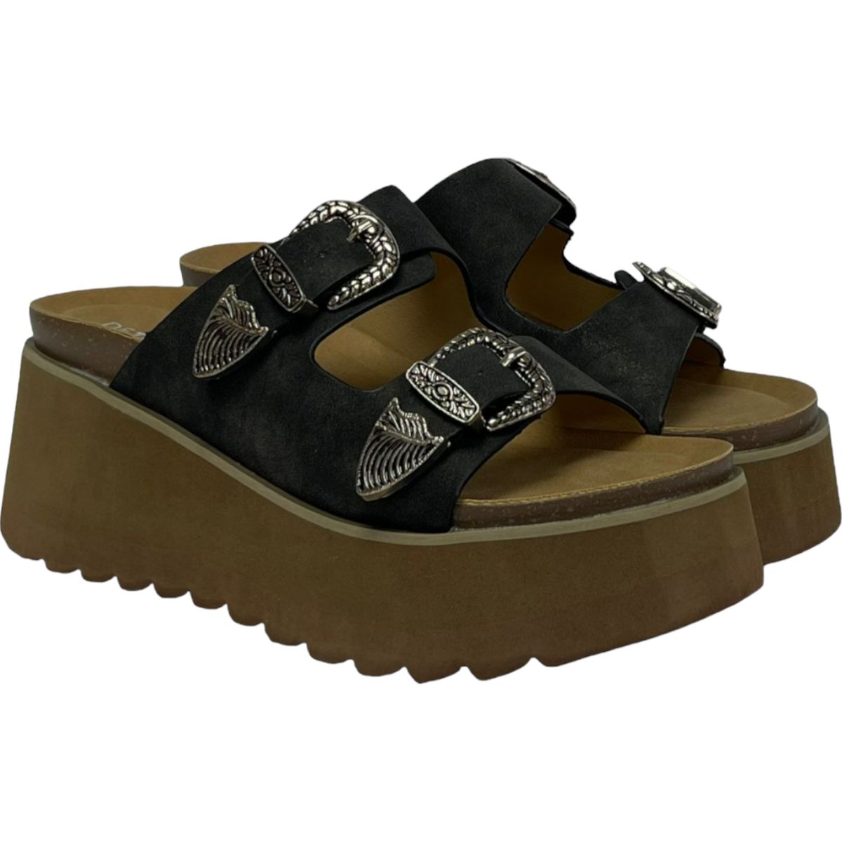 DETOGNI - Sandalia Mujer Negro Orquidea Detogni