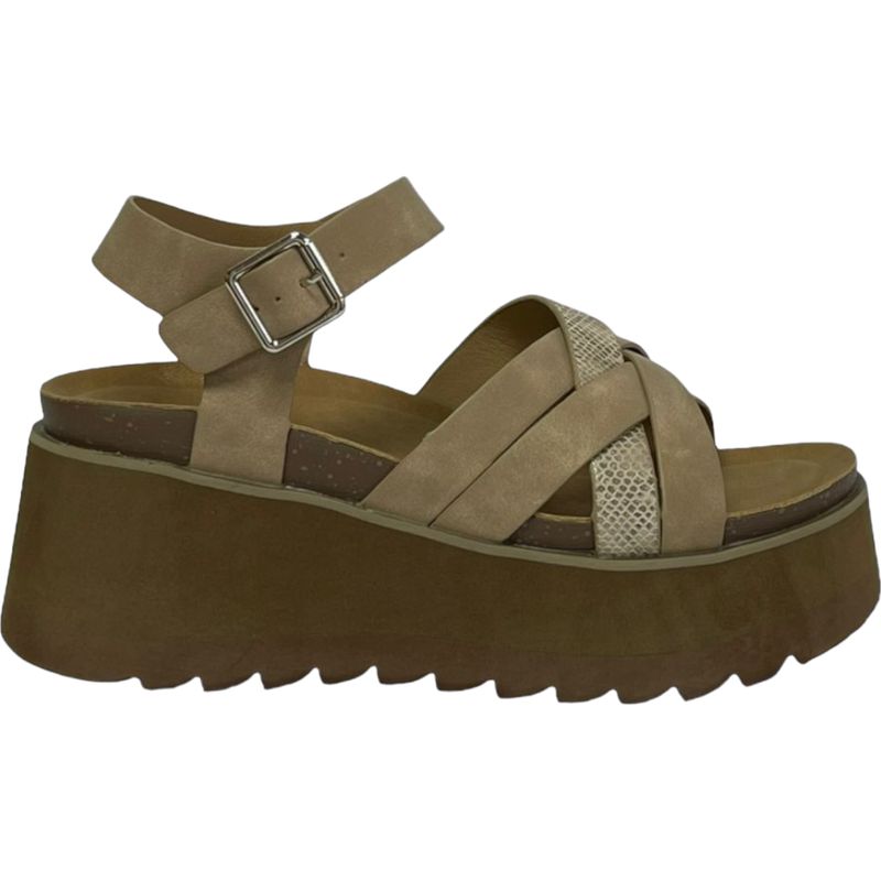 DETOGNI - Sandalia Mujer Beige/Dorado Paz Detogni