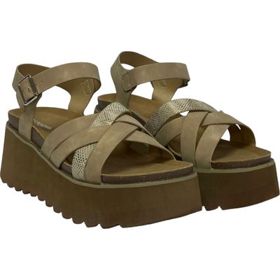 Imagen 2 del producto Sandalia Mujer Beige/Dorado Paz