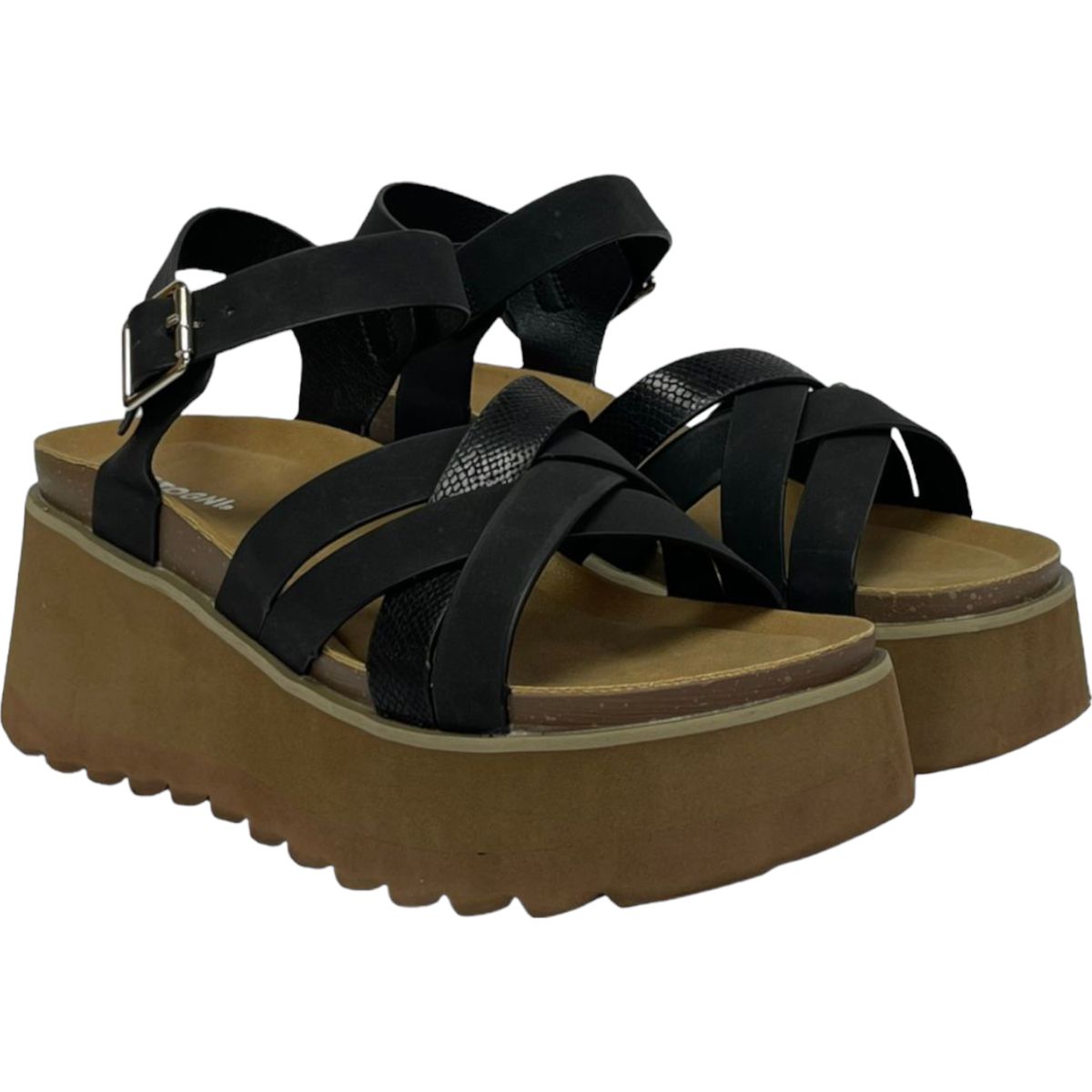 DETOGNI - Sandalia Mujer Negro Paz Detogni