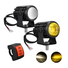 GENERICO - Par Luces Led Auxiliares Faros De Lupa Para Auto Moto 60w