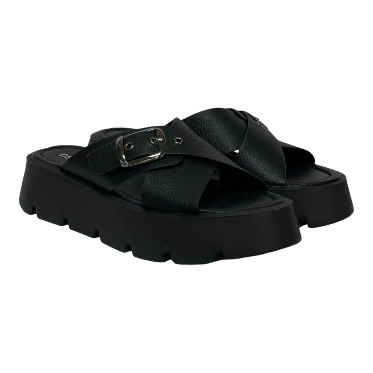 DETOGNI - Sandalia Mujer Negro Balos Detogni