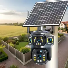GENERICO - Cámara Vigilancia Solar Wifi Exterior Seguimiento Automático