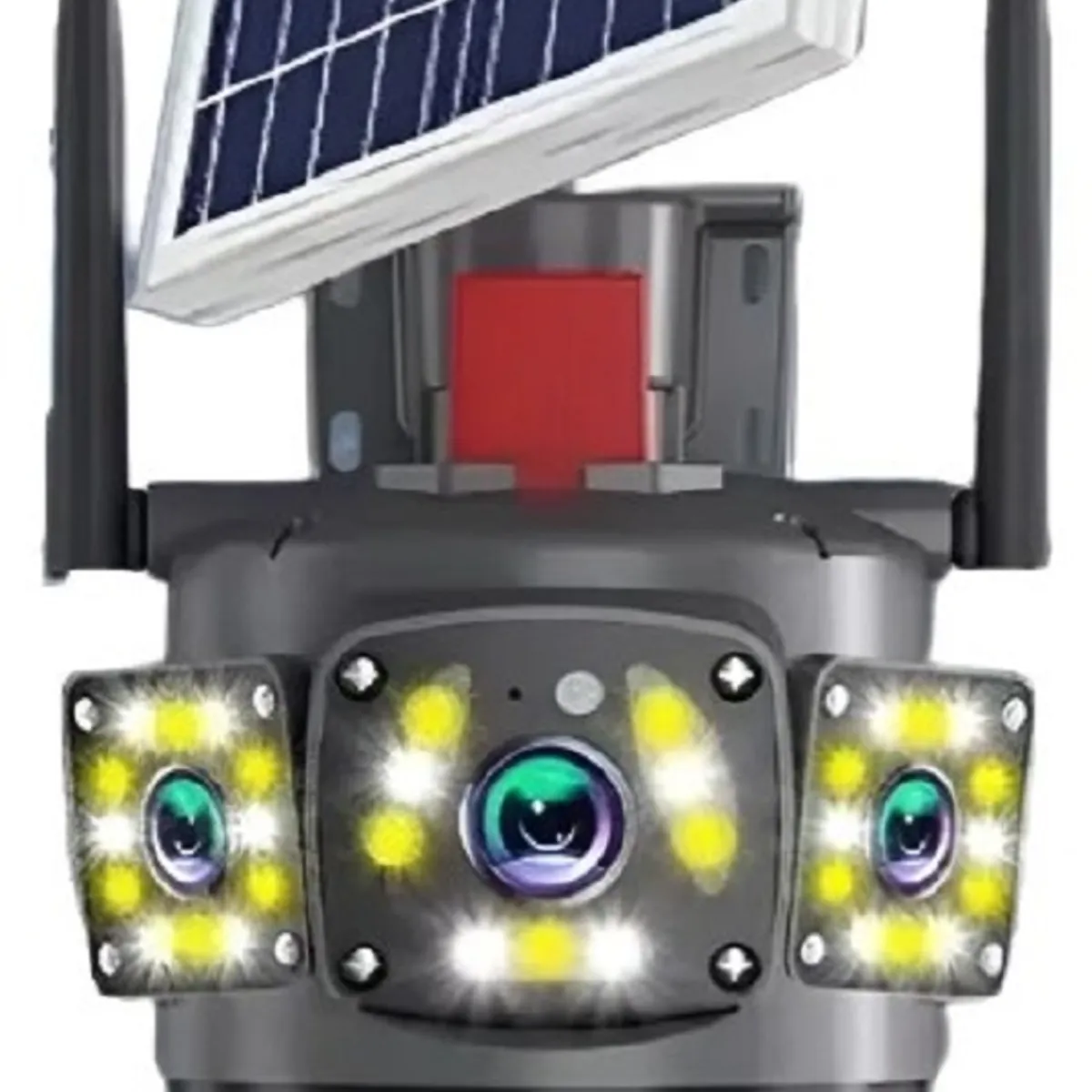 GENERICO - Cámara Vigilancia Solar Wifi Exterior Seguimiento Automático