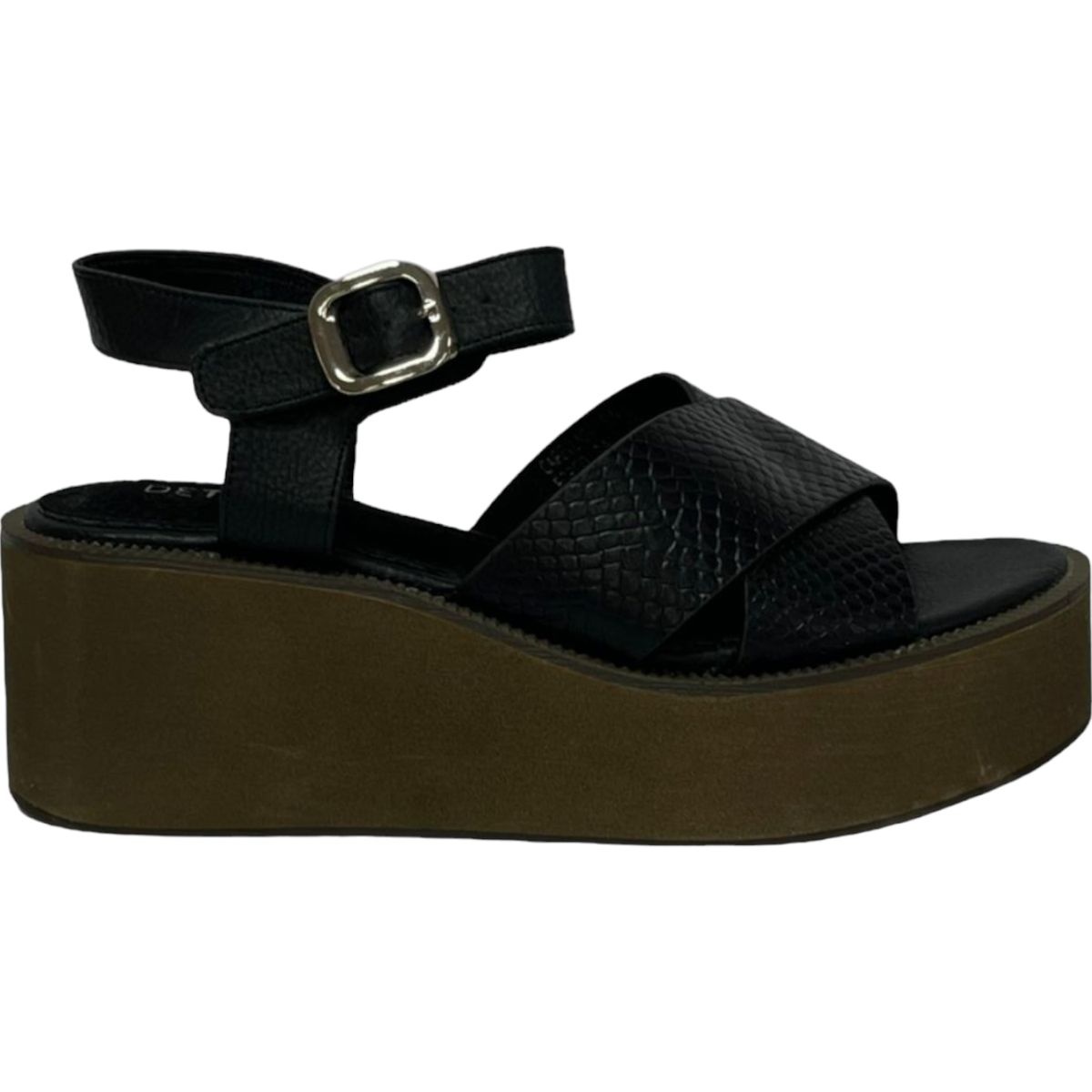 DETOGNI - Sandalia Mujer Negro Balosac Detogni