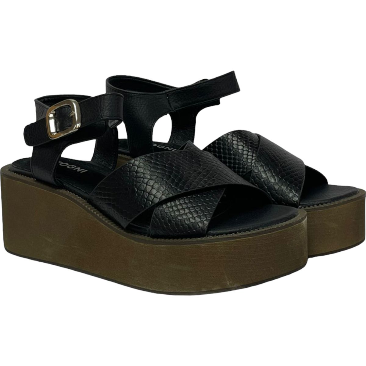 DETOGNI - Sandalia Mujer Negro Balosac Detogni