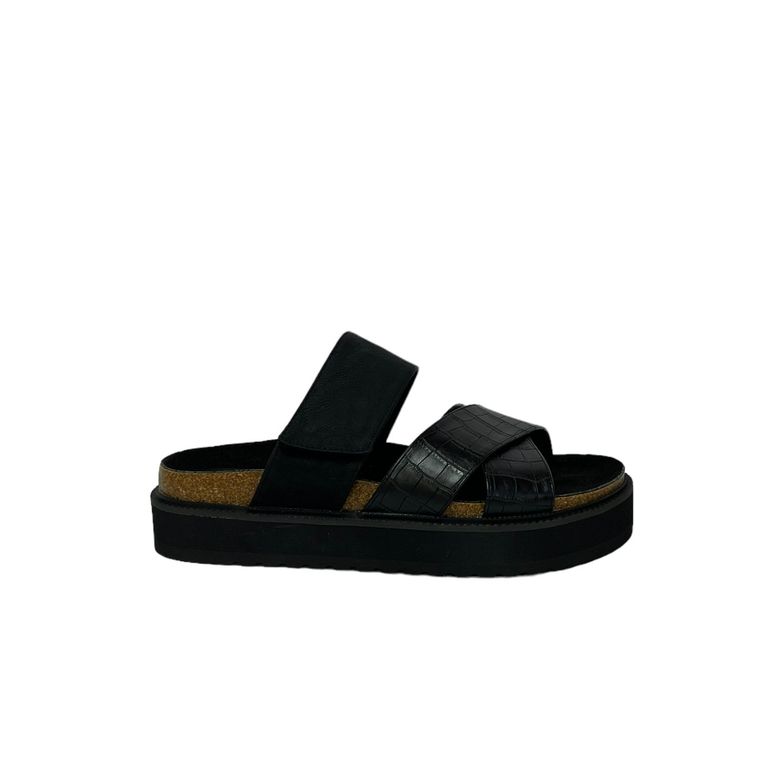 Sandalia Mujer Negro Copa