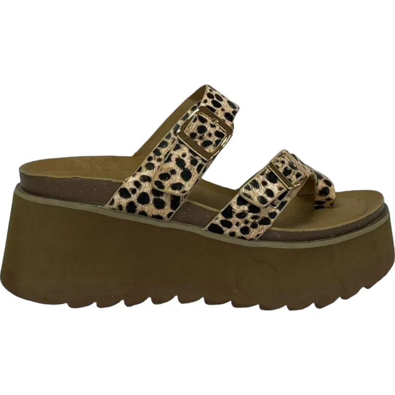 DETOGNI - Sandalia Mujer Animal Print Trini Detogni