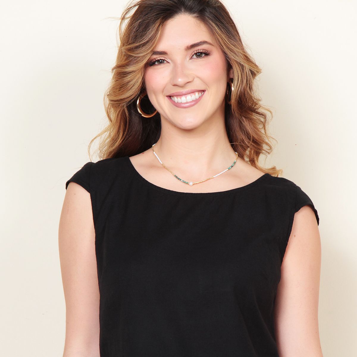 WADOS - VESTIDO LINO CON BOLSILLOS ELASTICADO EN CINTURA ESPALDA