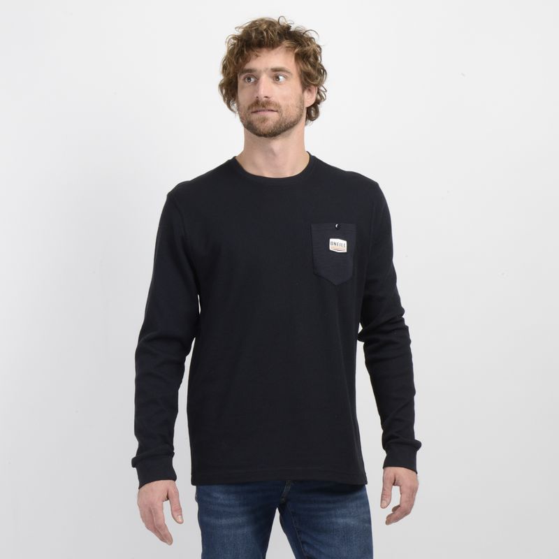 O'NEILL - POLERA MANGA LARGA SUPLY II NEGRO