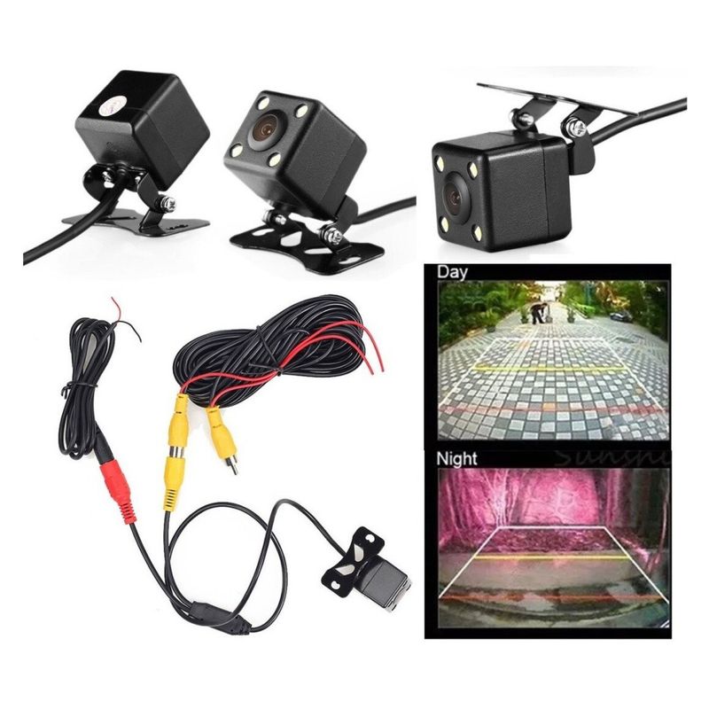 GENERICO - Cámara Retroceso Auto Con 4 Luz Led Impermeable