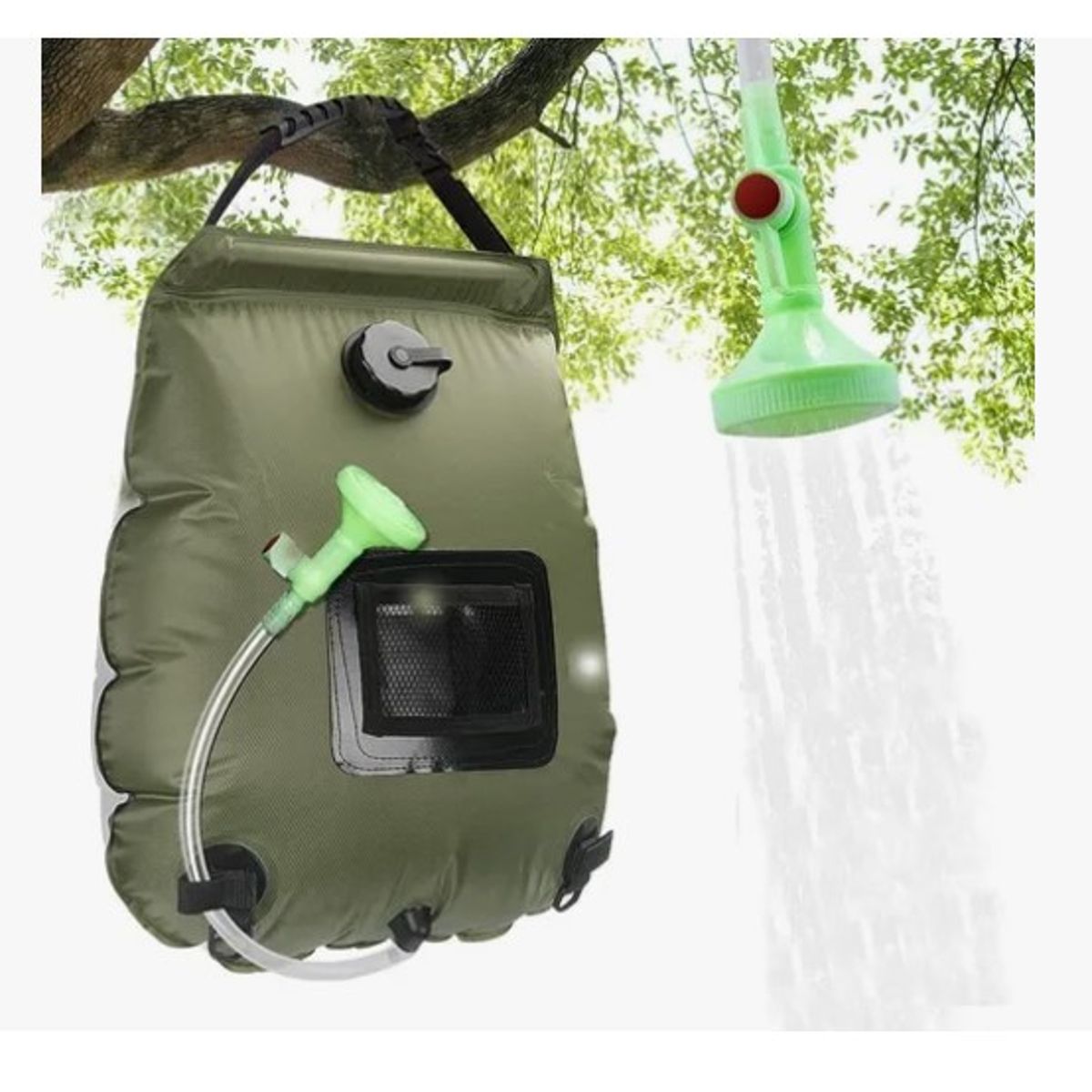 OFERTABKN - Bolsa Ducha Solar Portátil Camping Playa Aire Libre 20 Ltrs