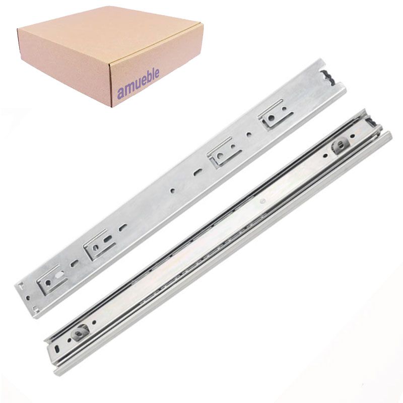 GENERICO - Corredera Telescopica Riel C Normal H45 De 450mm 10 Pares