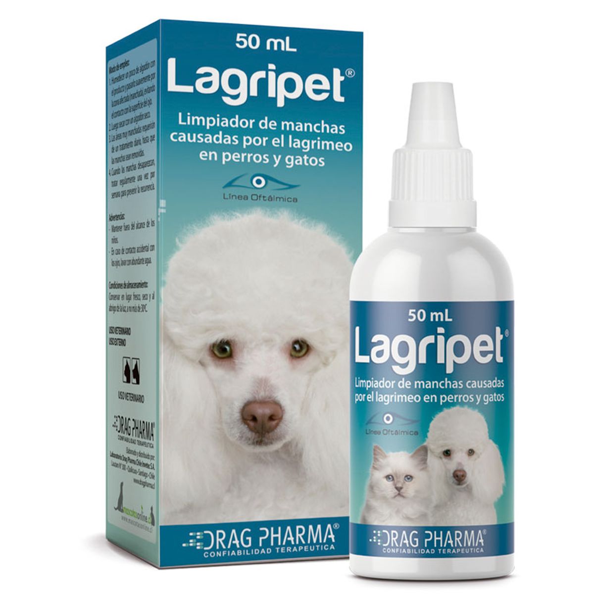 DRAG PHARMA - Lagripet® 50mL - Limpia manchas causadas por lagrimeo