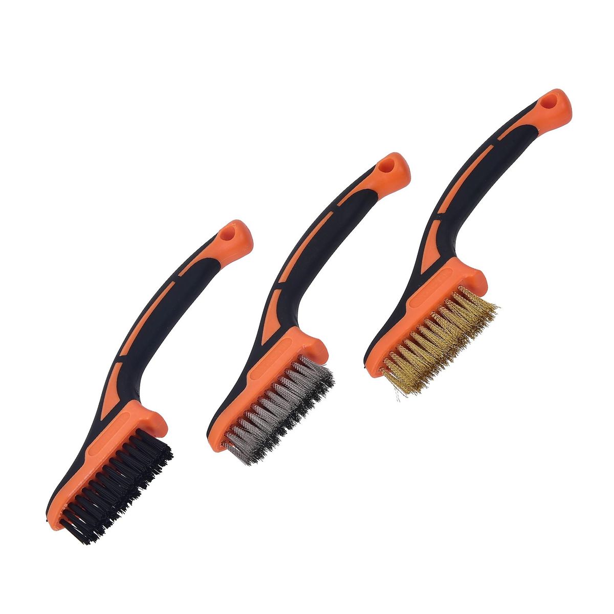 TACTIX - Pack 3 Cepillos Metalicos