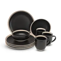 WAKESHOME - Set 16 Pcs Juego De Vajilla-Paris Completo Ceramica