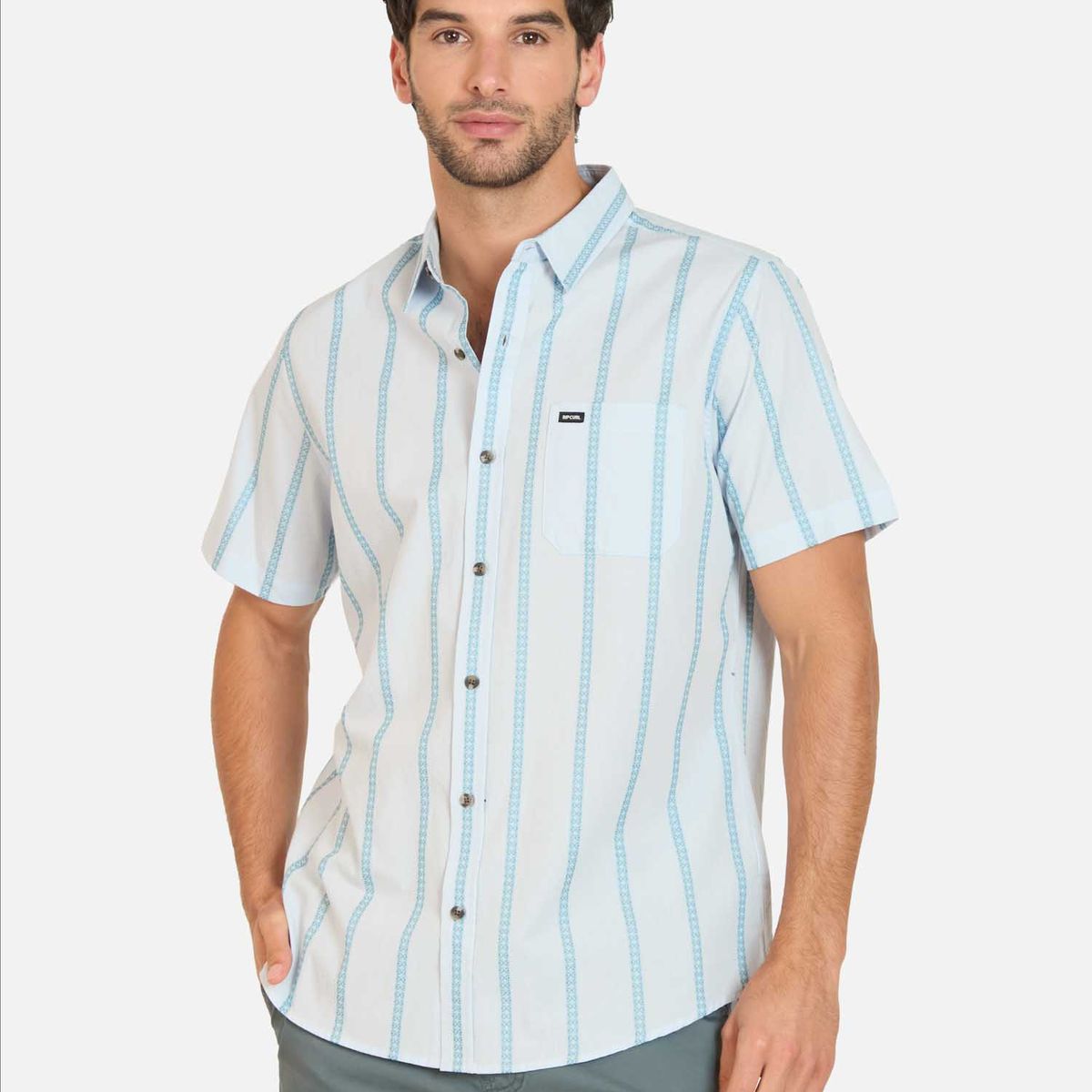 RIP CURL - Camisa MC Sunway Multicolor Hombre Rip Curl
