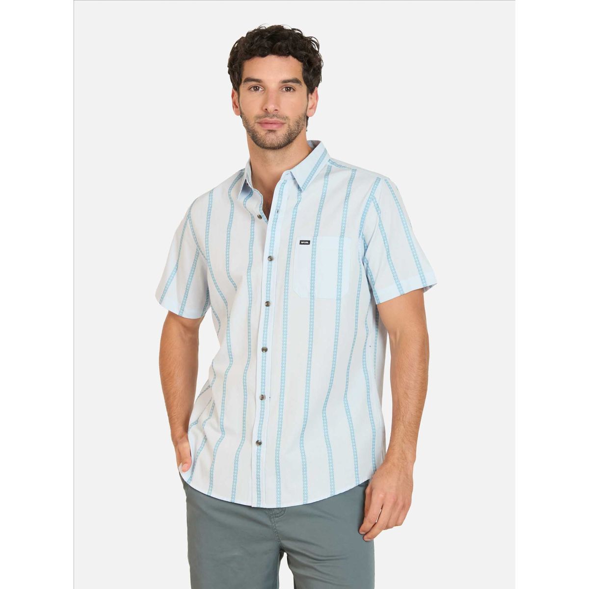 RIP CURL - Camisa MC Sunway Multicolor Hombre Rip Curl