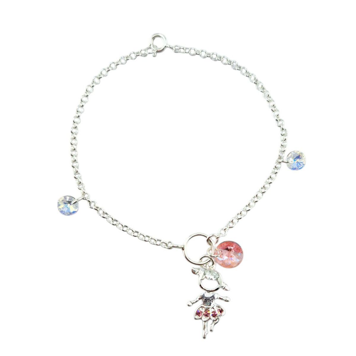 JOYAS MONTERO - Pulsera Niña Plata 925 creado con cristales de Swarovski®