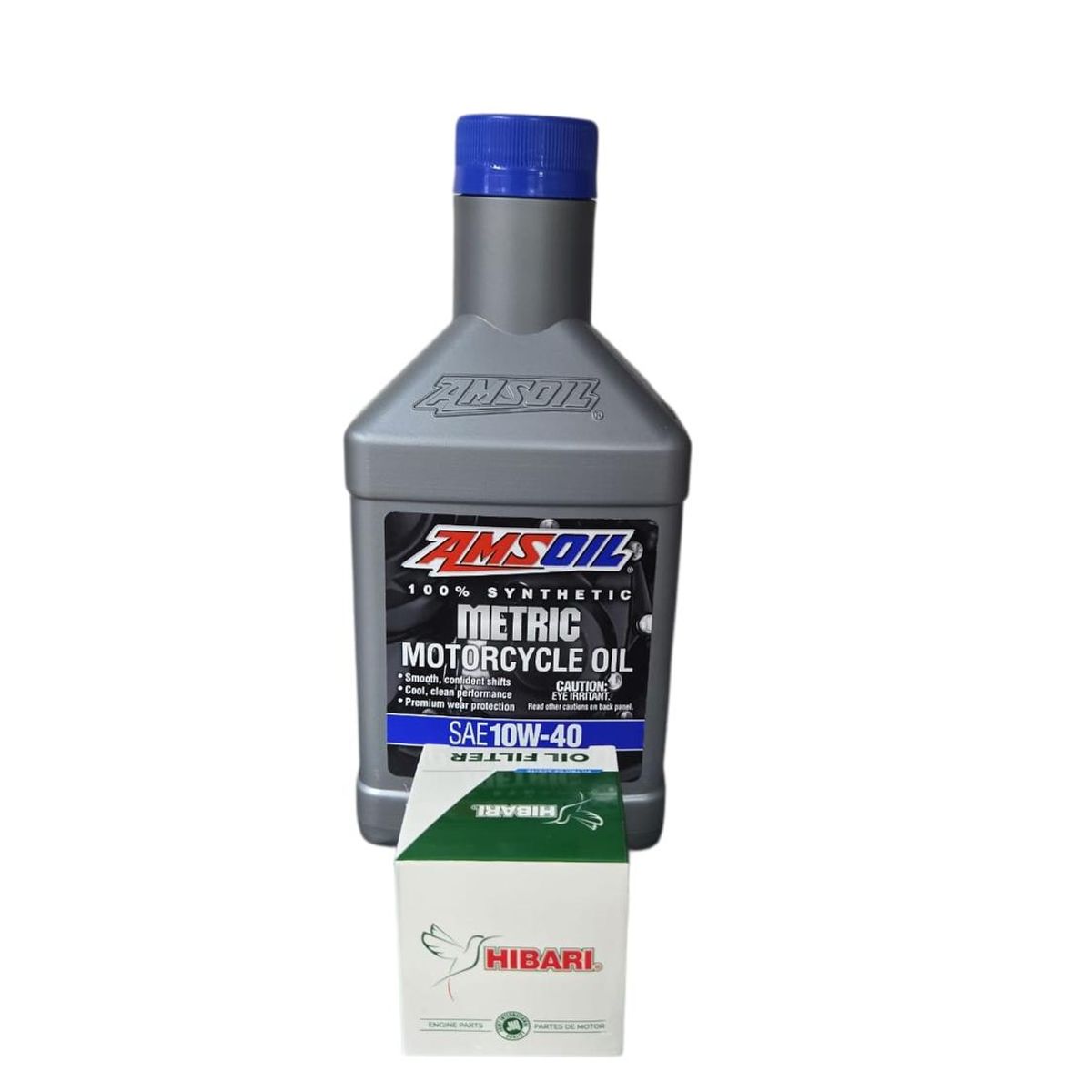 GENERICO - Kit Mantecion Moto Suzuki Gs 150r (amsoil 10w40 + Filtro)