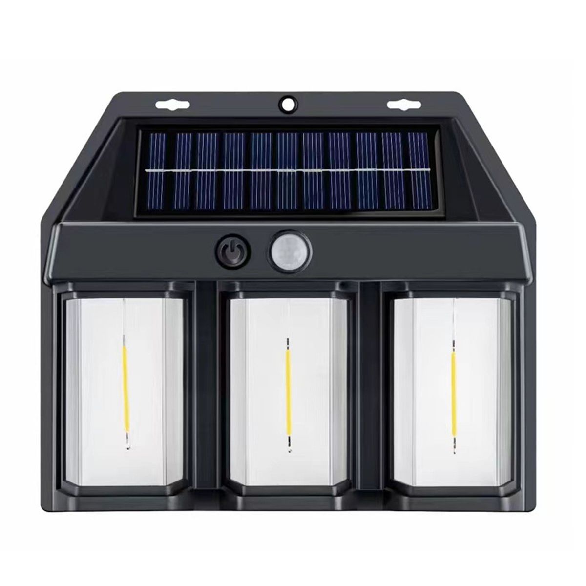 IRM - Aplique Lámpara De Pared Solar Led Triple Luz Cálida