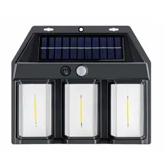 IRM - Aplique Lámpara De Pared Solar Led Triple Luz Cálida