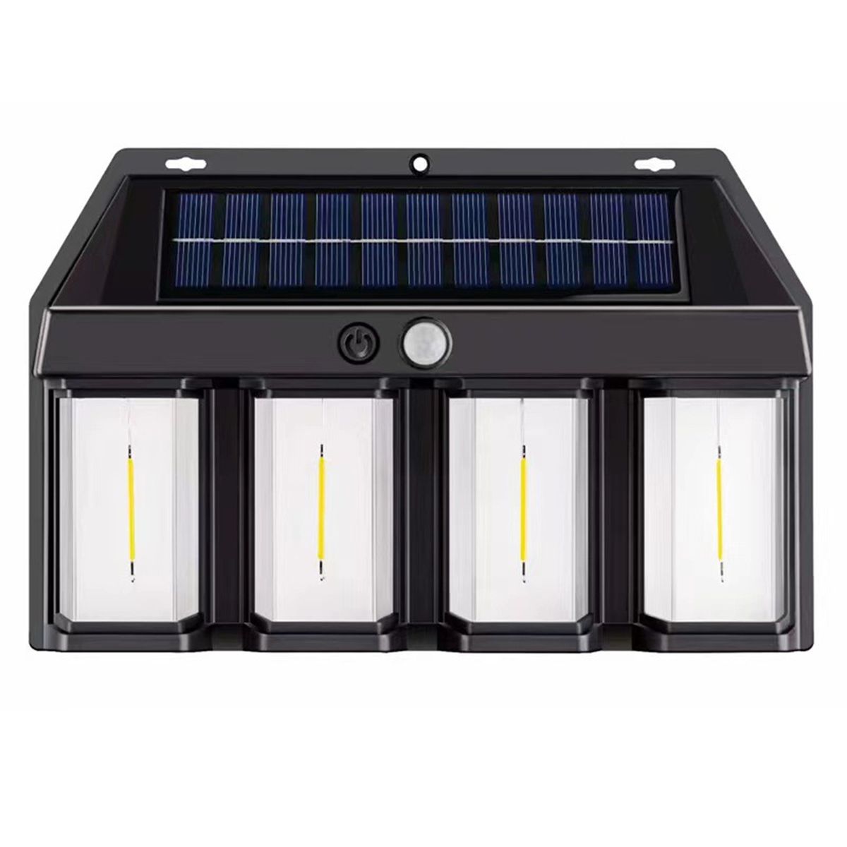 IRM - Aplique Lámpara De Pared Solar Led Cuadruple Luz Cálida