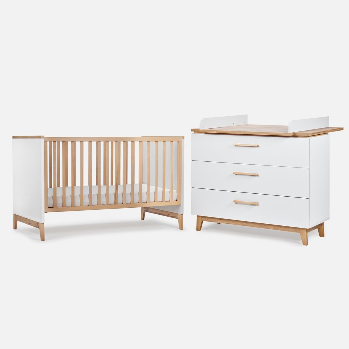 BABYROSEN - Set Cuna Y Cómoda Cake