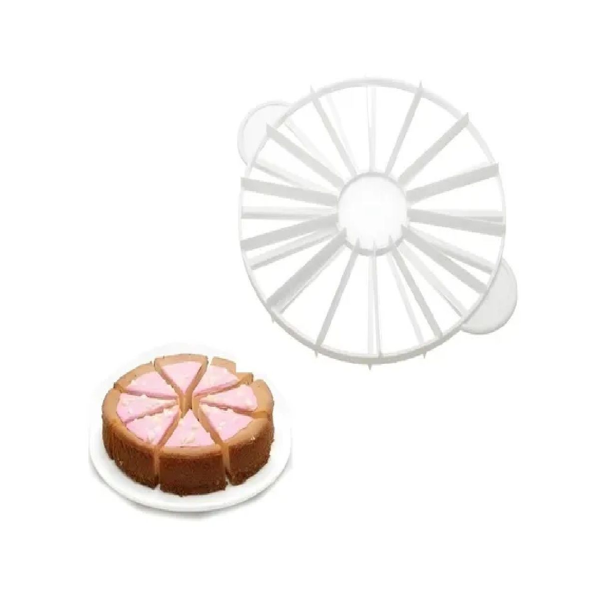 PASTELERIUSCL - Cortador Pastel Porcionador Cortador Torta De 14 A 16 Porciones Cortador Queque Cortador De Bizcocho