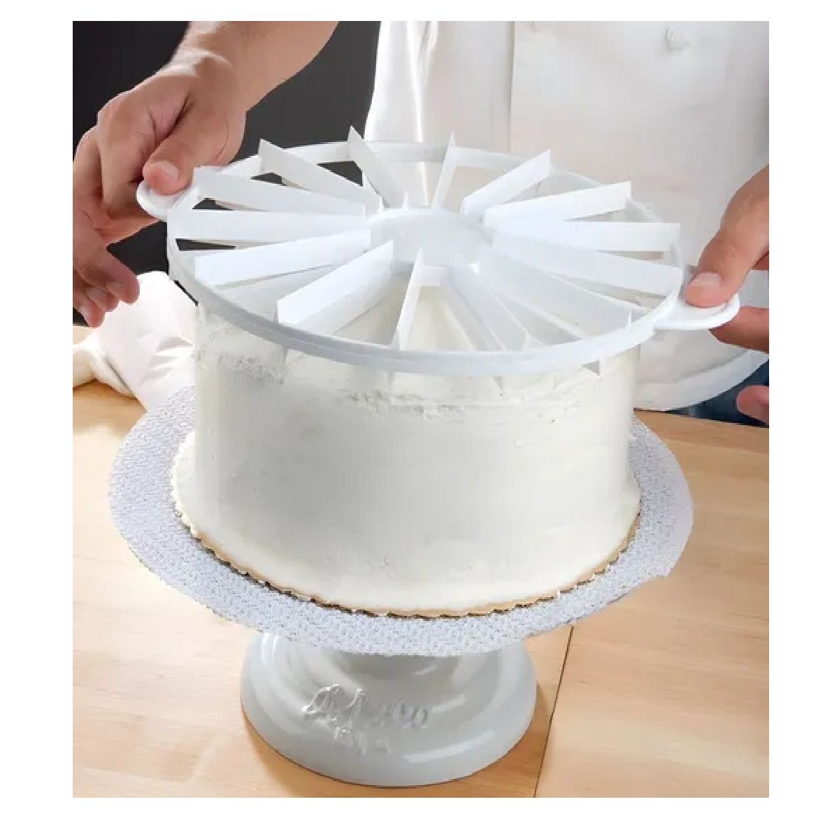 PASTELERIUSCL - Cortador Pastel Porcionador Cortador Torta De 14 A 16 Porciones Cortador Queque Cortador De Bizcocho