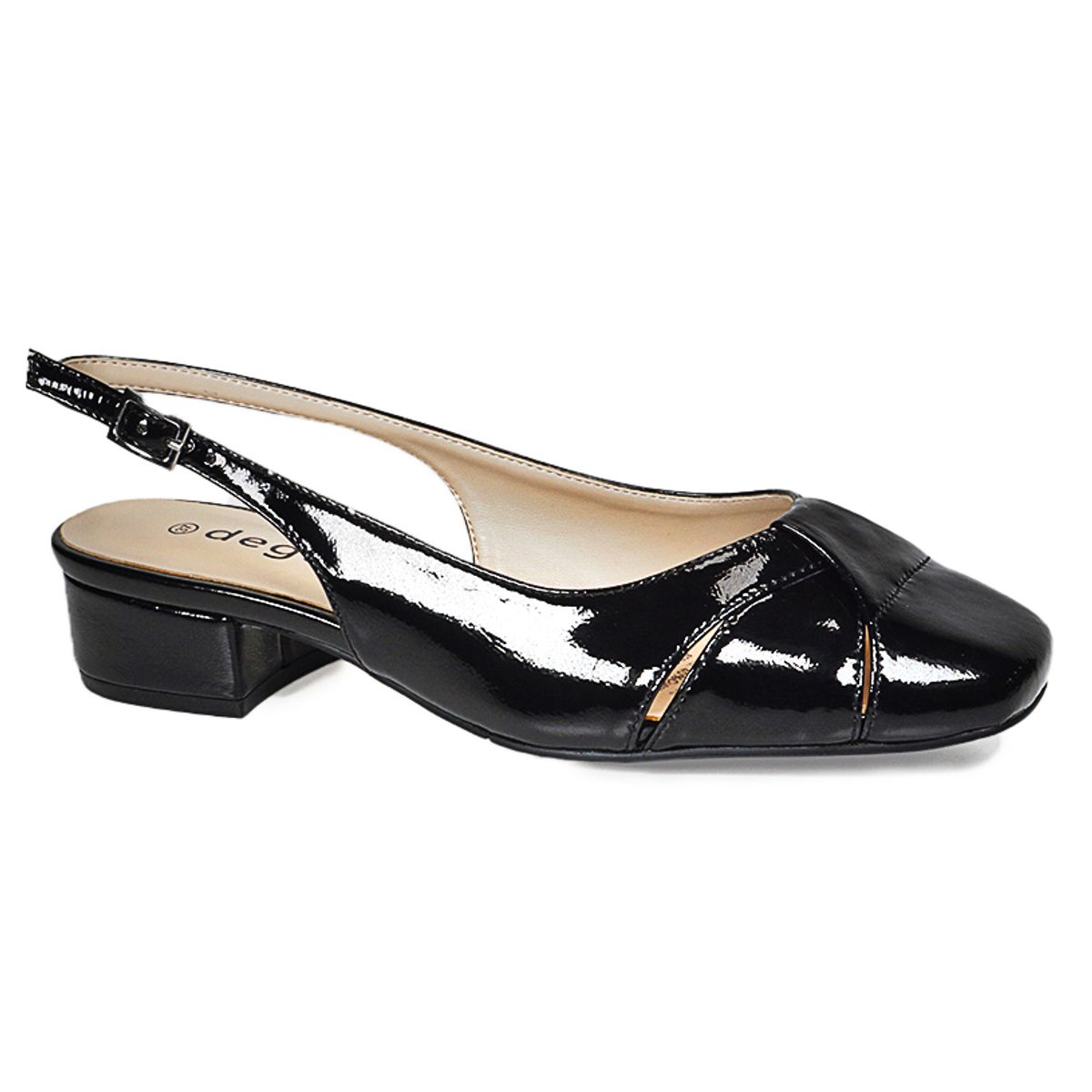 DEGAS - Zapato Cuero Hamnara Negro DEGAS