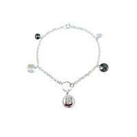 Pulsera Puppy Plata 925 creado con cristales de Swarovski® Aurora Boreal