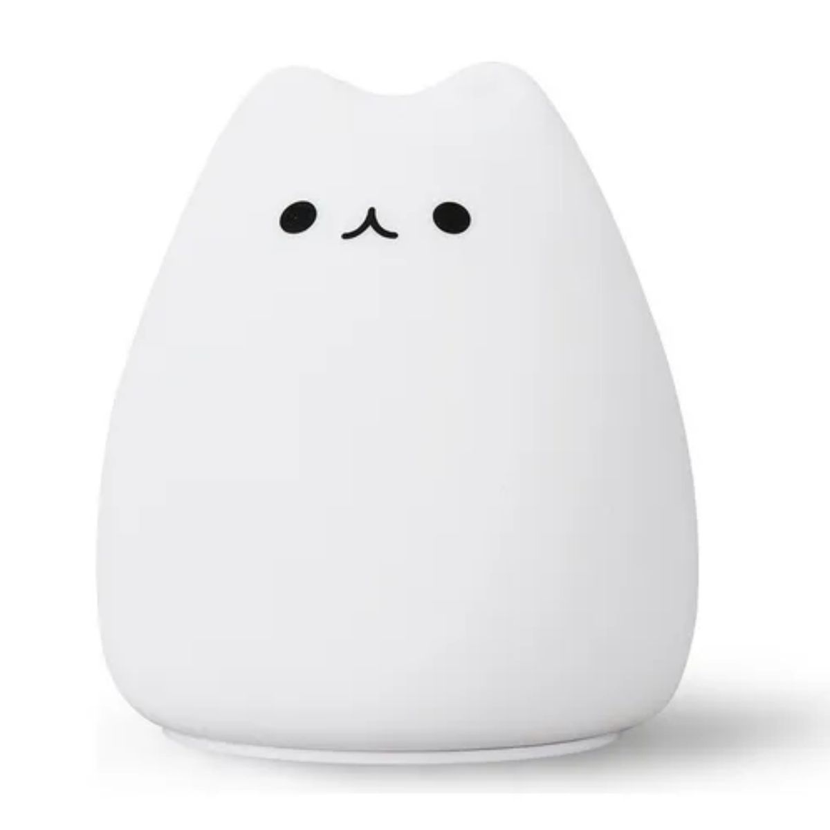 CRUSEC - Lampara Led Silicona Gato Kawaii Luz Nocturna Espanta Cuco