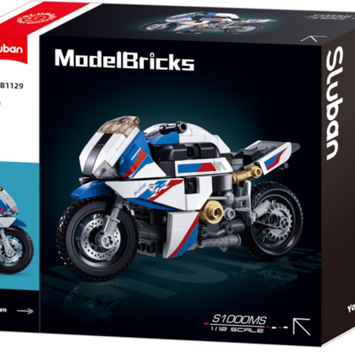 SLUBAN - Auto Moto Motocicleta BM WS1000 compatible Lego