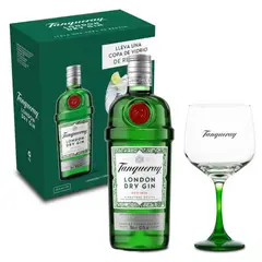 TANQUERAY - Gin 43° 700cc + Copa Acrílica de Regalo