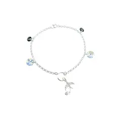 JOYAS MONTERO - Pulsera Golondrina Plata 925 Cristal Genuino