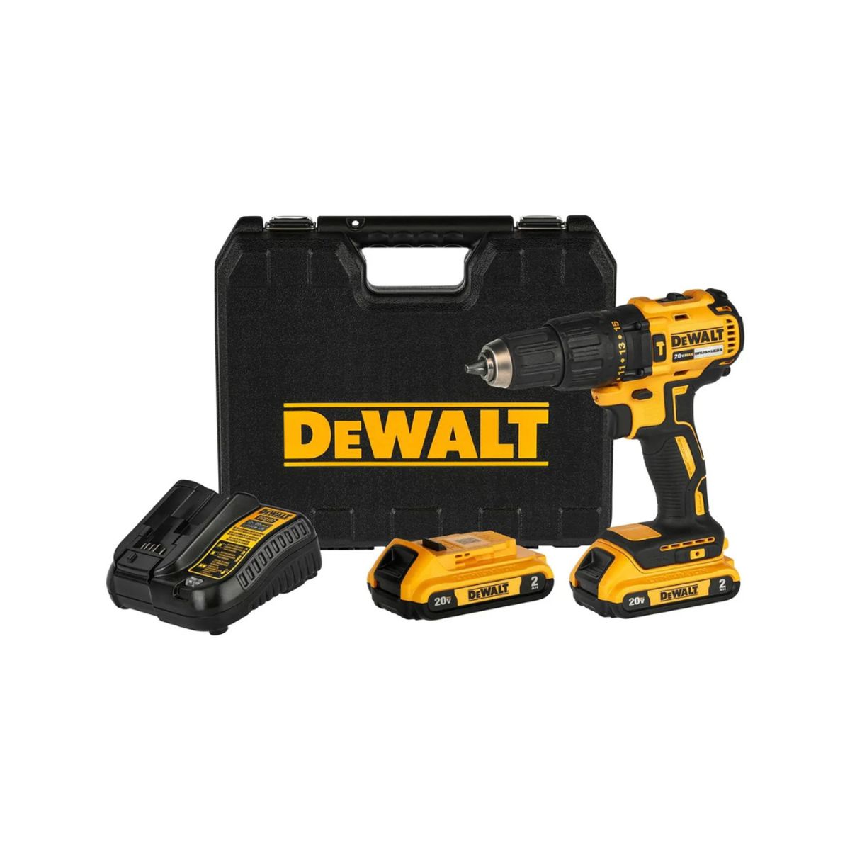 DEWALT - Kit De Taladro Percutoratornillador De 12 13mm Inalámbrico