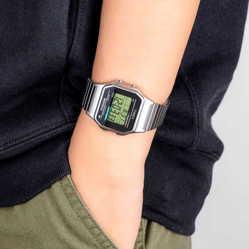 TIMEX - RELOJ TIMEX T78587 INDIGLO PLATEADO UNISEX