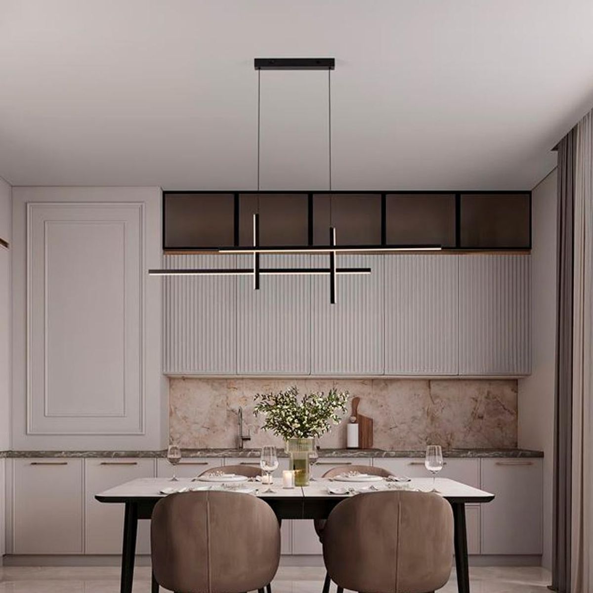 BOSCO - LAMPARA COLGANTE ANTAMA NEGRO LED 40W DIMEABLE 3200K